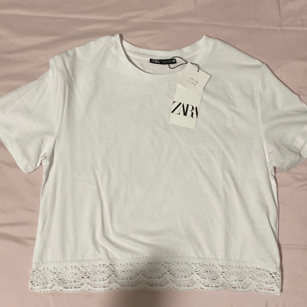 Zara white tee